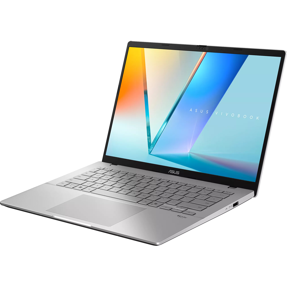 14" ASUS Vivobook S14 M3407HA, AMD Ryzen 7 260, RAM 16 ГБ, SSD 512 ГБ, AMD Radeon Graphics, Без ОС, серебристый (90NB16E2-M00320)